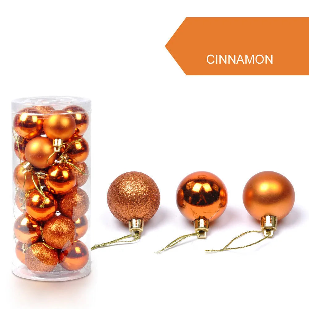 24Pcs Christmas Ball Christmas Tree Decoration Ornaments
