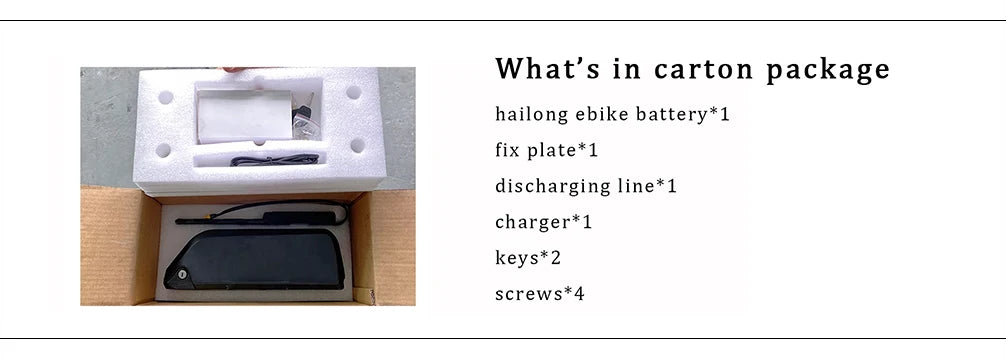 Hailong Ebike Battery Pack – 36V/48V/52V | 10Ah 15Ah 20Ah | Lithium Battery with Charger, BMS, USB Port & Lock – Fits 350W–1500W Motors