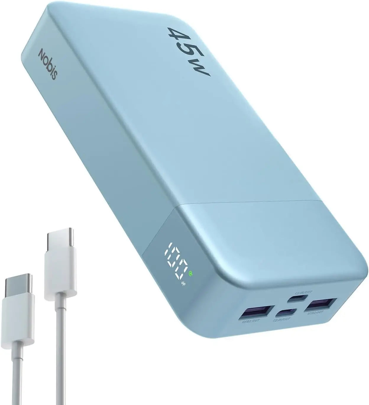 NOBIS 45W Fast Charging Power Bank 20000mAh Portable Charger