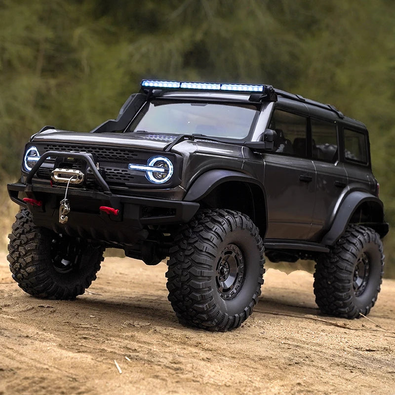 1/10 HB RC Crawler 4WD RTR Rock Off-Road Vehicle – Metal Gears, LED Lights, 2-Speed, Remote Control Truck for Adults