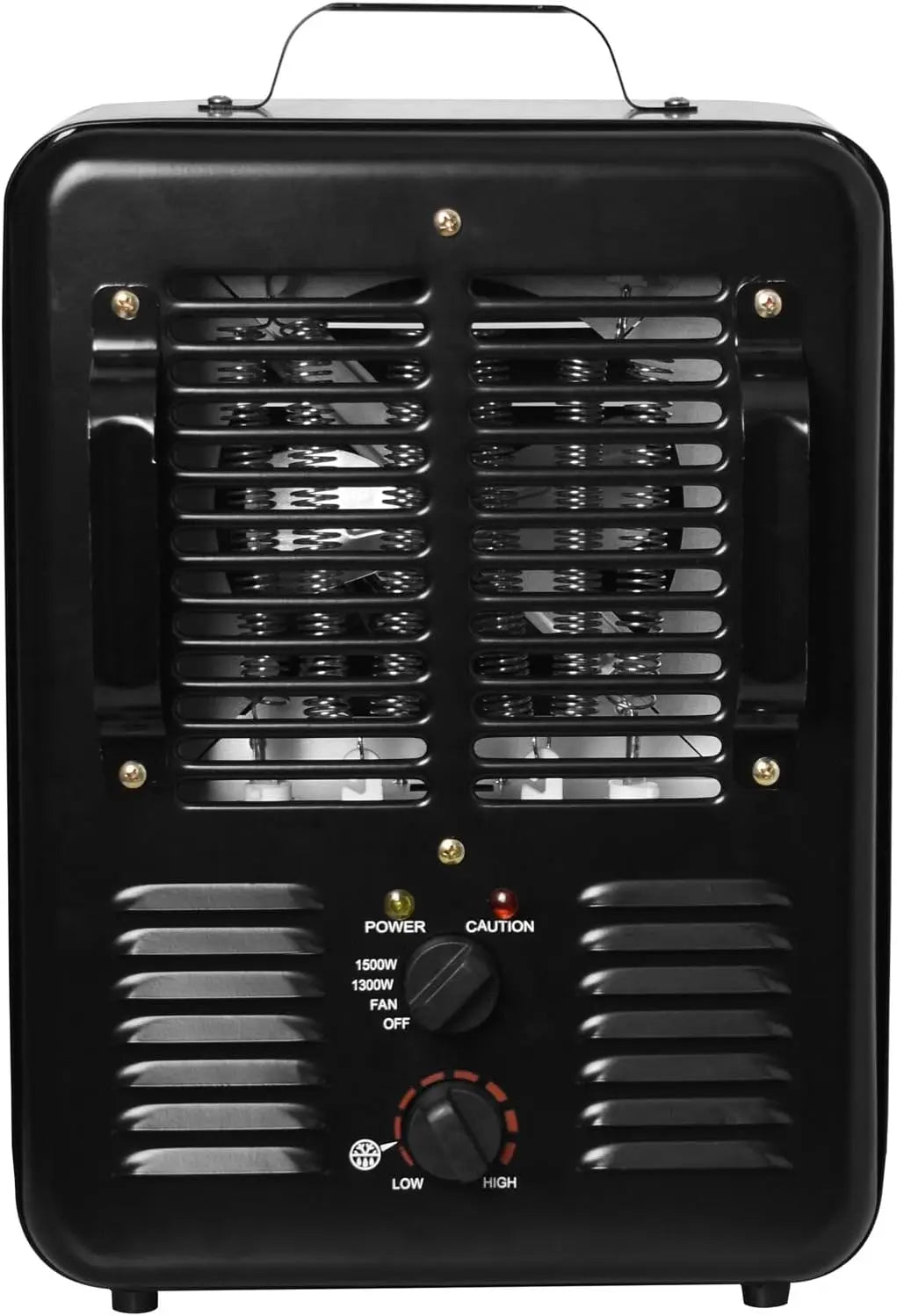 1500W Portable Space Heater with Safety Features – Electric Fan Heater for Garage, Office, Basement & Indoor Use