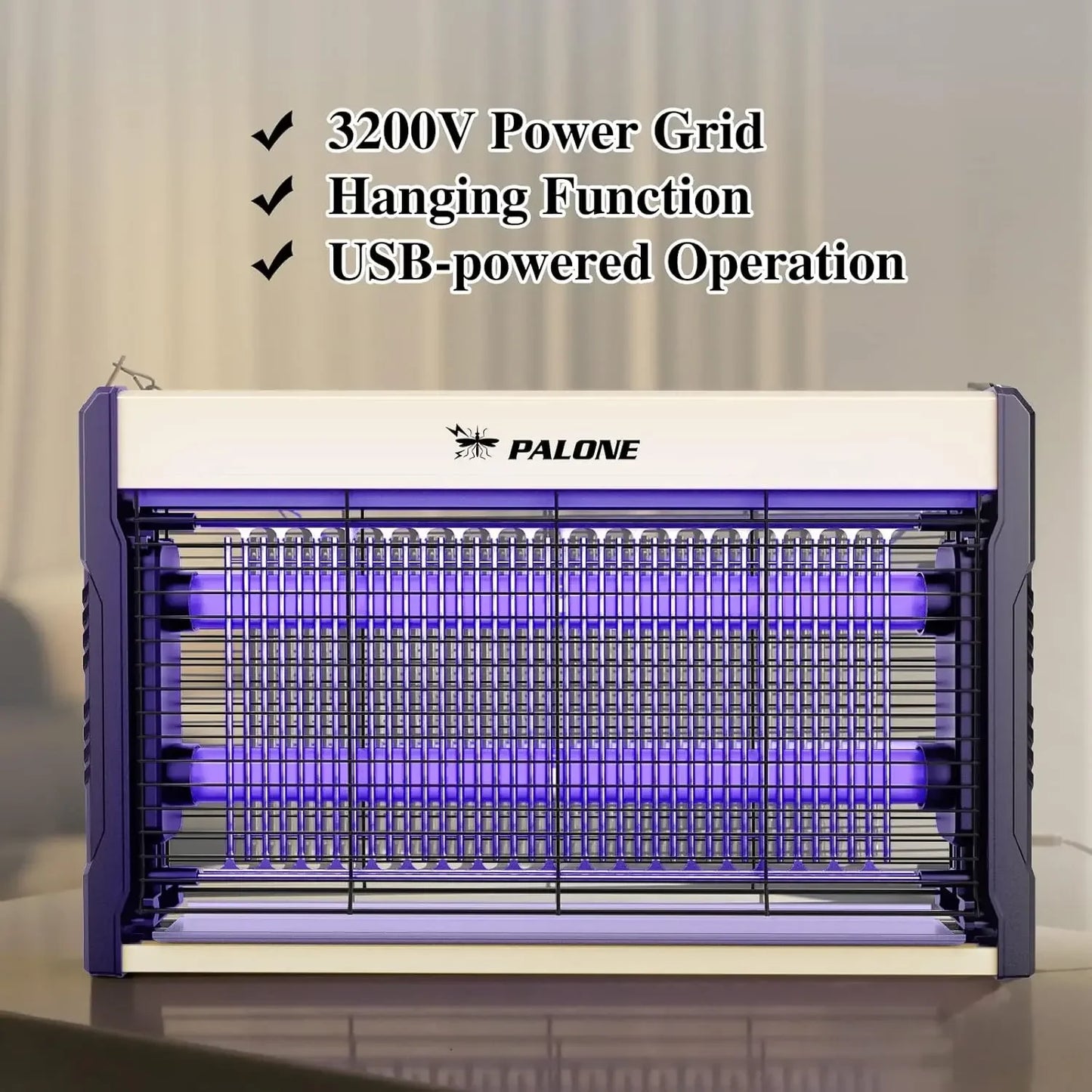 Electric Bug Zapper 3200V – Powerful Mosquito & Insect Killer