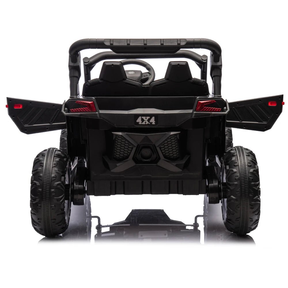 24V Two-Seater Electric Ride-On UTV for Kids – Remote Control, 4-Wheel Suspension, Slow Start & Big Wheels for Ages 3+