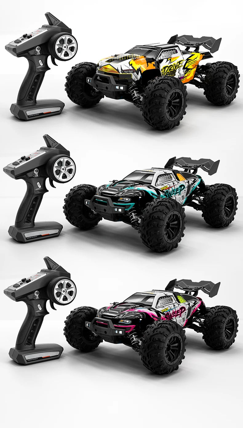 Teeggi 16101 / 16102 PRO 1:16 RC Drift Car – 70KM/H Brushless 4WD Off-Road Monster Truck with LED Lights