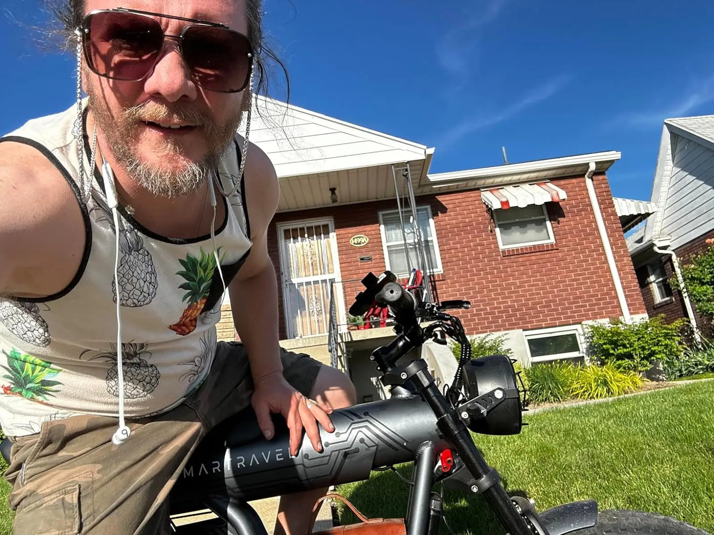 SmartTravel 1200W Electric Bike for Adults – 48V 23Ah Battery, 32MPH Fat Tire Commuter E-Bike with Full Suspension & Hydraulic Brakes