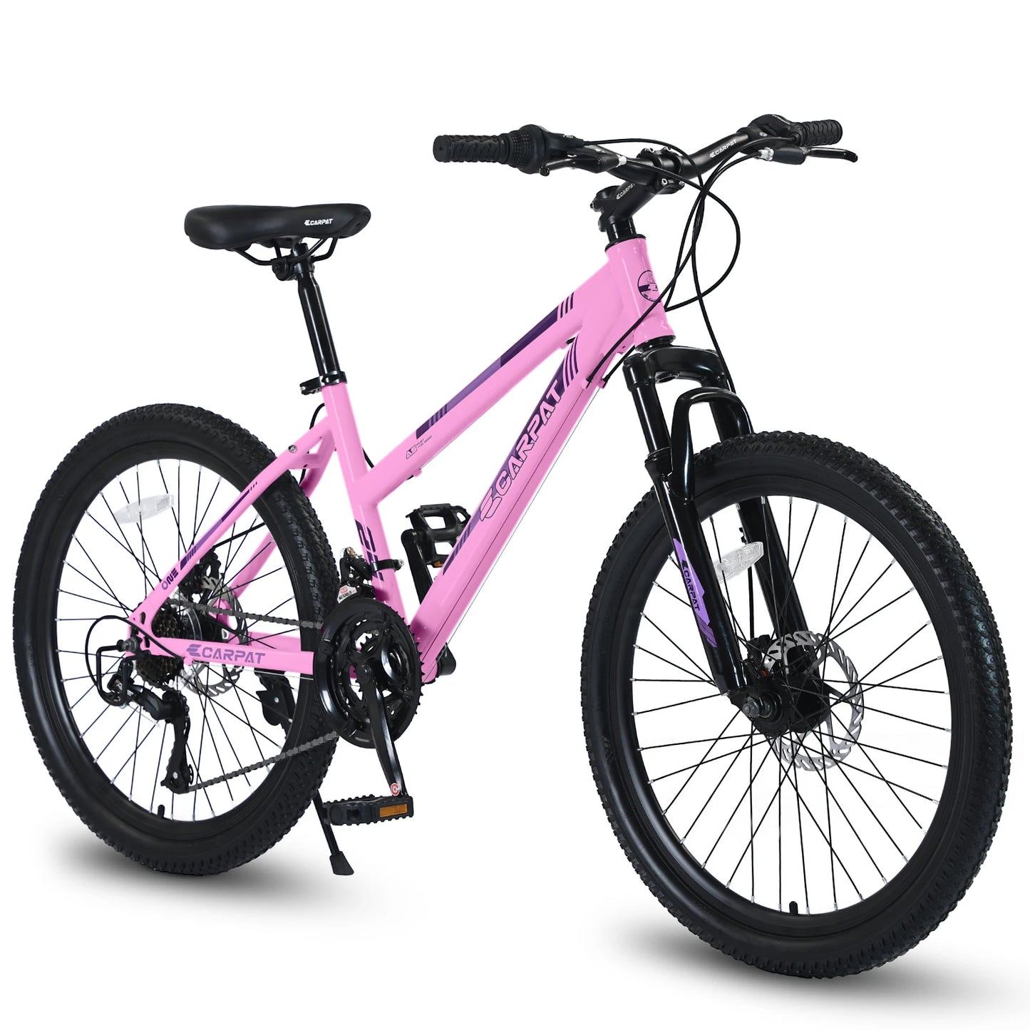 24/26” Women’s Mountain Bike – 21 Speed Steel Frame with Dual Disc Brakes
