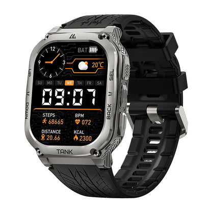 KOSPET TANK M3 Rugged Smart Watch for Men – Military Grade Durability, AMOLED Display, Bluetooth Calling & 60-Day Standby Battery