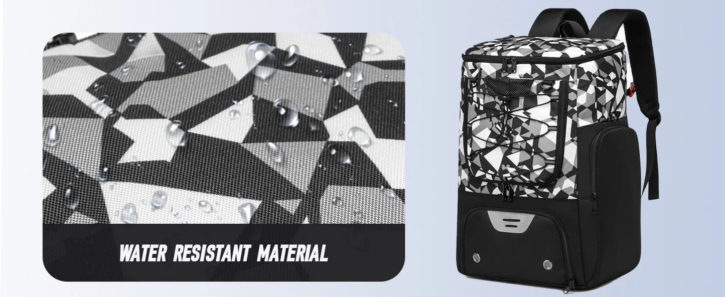 Basketball Sports Backpack with Ball, Shoe & Gear Compartments – Large Capacity & Water-Resistant