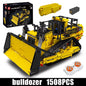 Remote-Controlled Bulldozer Building Block Set – 1508PCS D11 RC Construction Vehicle Toy by Mould King