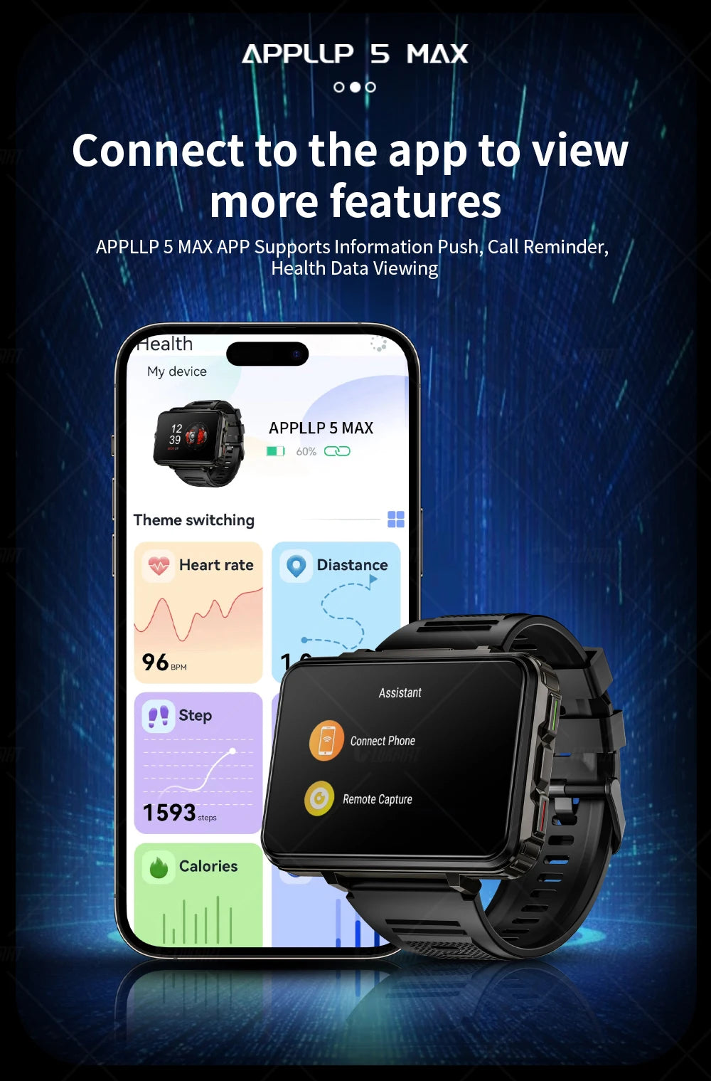 LOKMAT APPLLP 5 MAX Smart Android Watch Phone