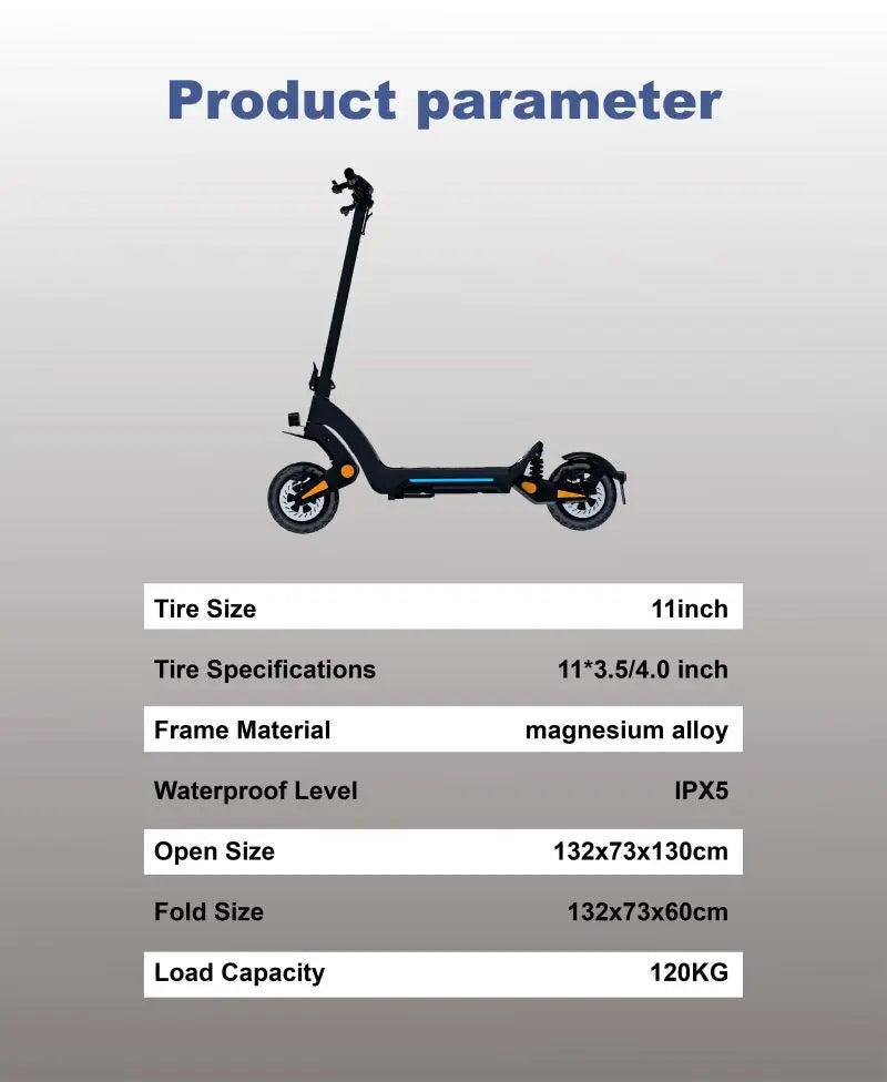DT06 Dual Motor Electric Scooter – 2400W Power, 70KM/H Speed, 70KM Range, Hydraulic Suspension, Foldable Off-Road E-Scooter with NFC, LED Display & Turn Signals