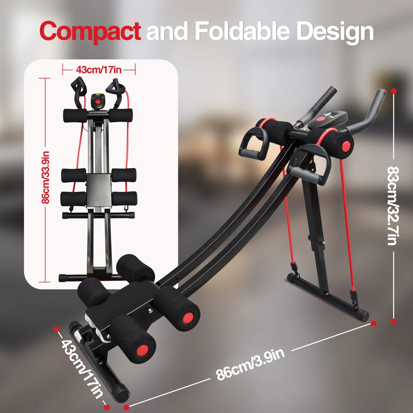 GIKPAL Foldable Ab Machine