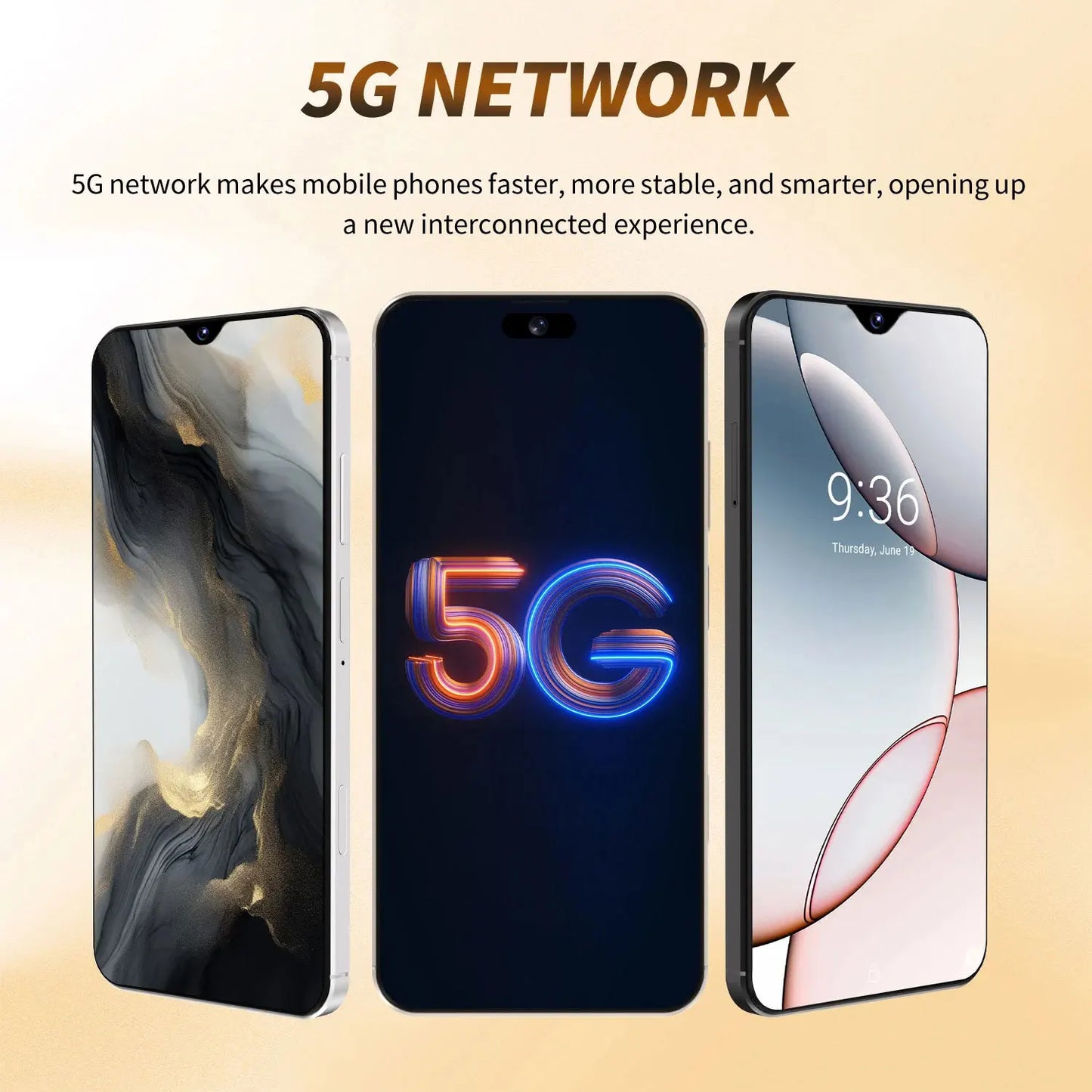 i17 Pro Max 7.0" 5G Smartphone with 48MP Rear Camera, 16MP Front Camera & 6800mAh Battery