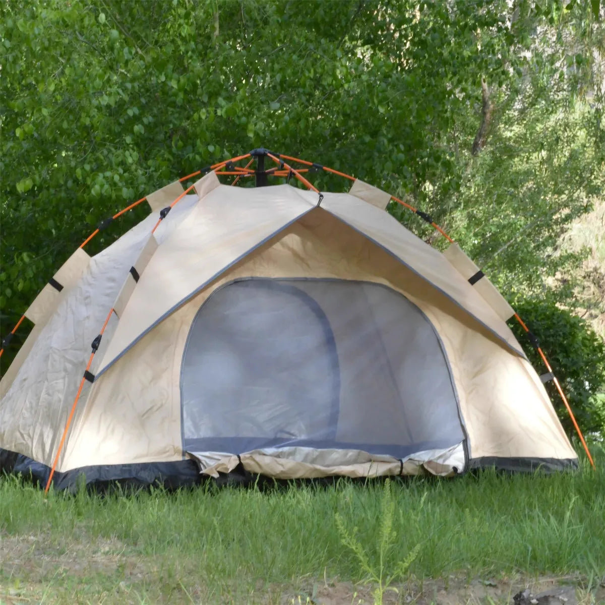 Outdoor Automatic Quick-Opening Tent Automatic Rainproof Sunshine-Proof Tent Two Doors