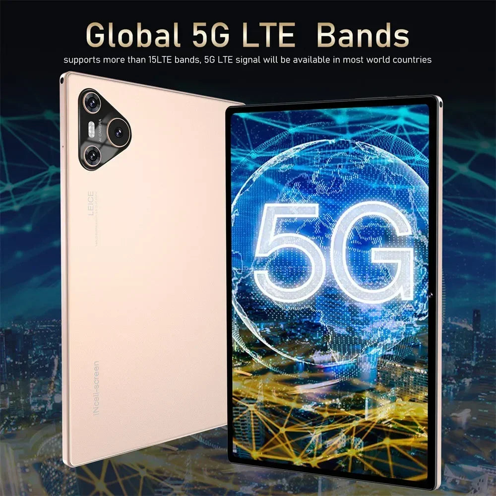 16 Pro 10.1-Inch Android 12 Tablet – Snapdragon 870 | 16GB RAM + 1TB Storage | Dual SIM + 5G WiFi | 2560×1600 Full HD Display | 10000mAh Battery