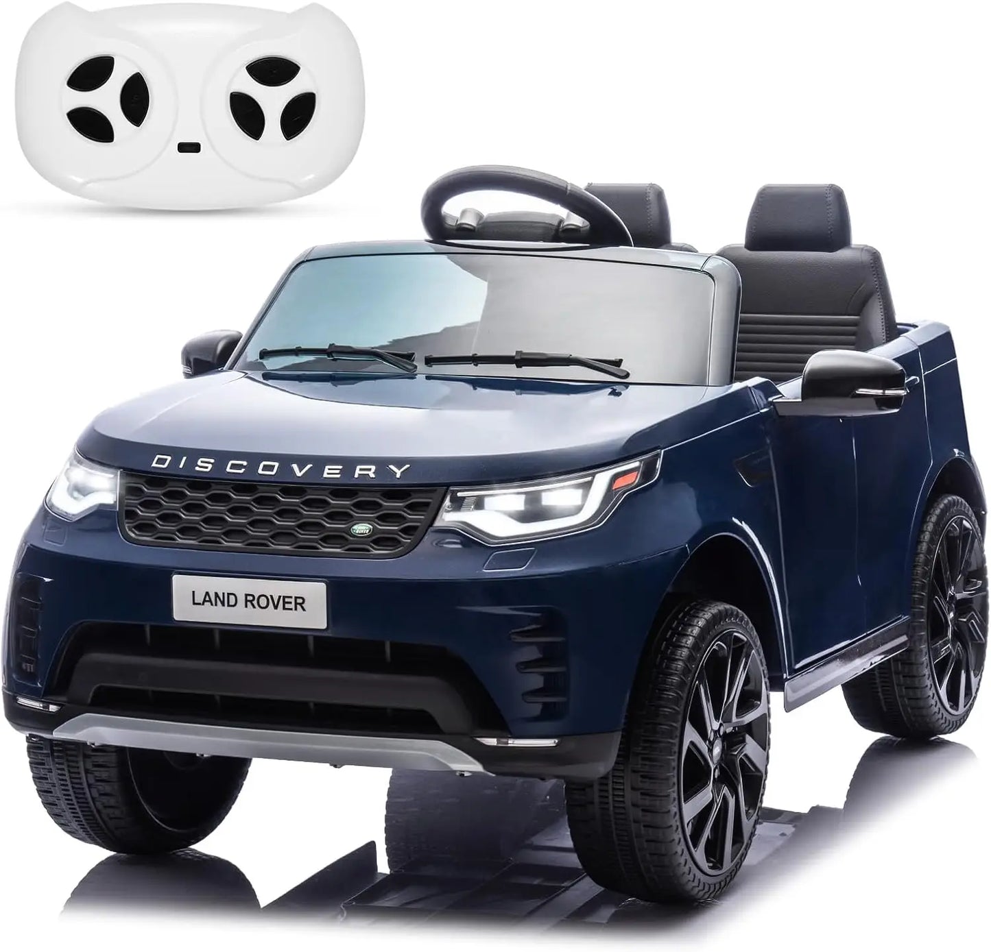 12V Licensed Land Rover 2 Seater Ride on Car for Kids with 2.4g Remote Control Double Doors LED Light 2.8 MPH Max Speed