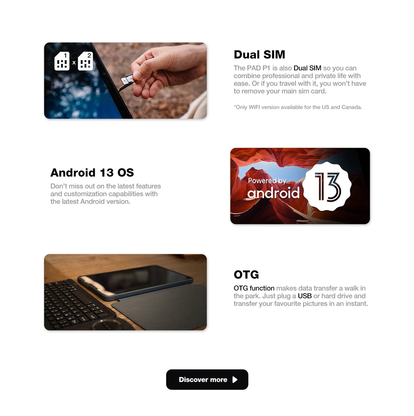 AGM PAD P1 Waterproof 10.36” FHD+ Rugged Android Tablet – 8GB+256GB