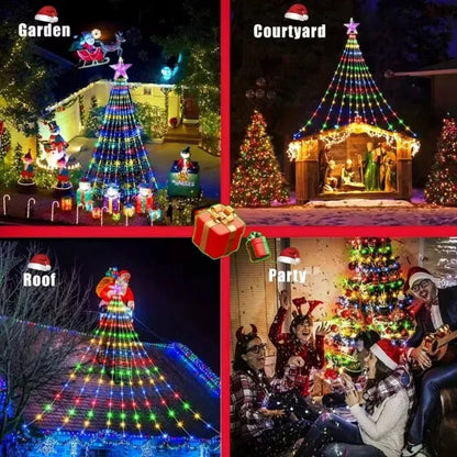 7FT 400LEDs Smart LED Dynamic RGB Color App Music Sync Timer Christmas Tree Lights