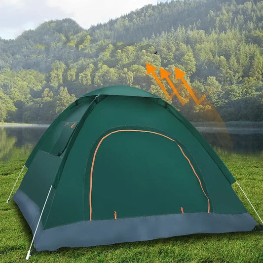 2-3 Person Outdoor Pop Up Camping Tent Waterproof Automatic Instant Setup Shelter with UV Protection