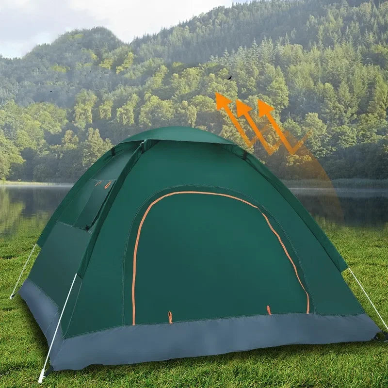 2-3 Person Outdoor Pop Up Camping Tent Waterproof Automatic Instant Setup Shelter with UV Protection