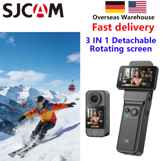 SJCAM C400 4K Pocket Camera with Stabilization & WiFi Touch Screen