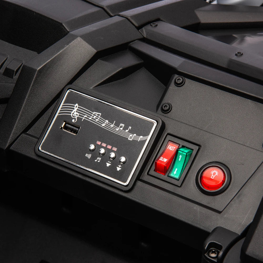 24V Two-Seater Electric Ride-On UTV for Kids – Remote Control, 4-Wheel Suspension, Slow Start & Big Wheels for Ages 3+