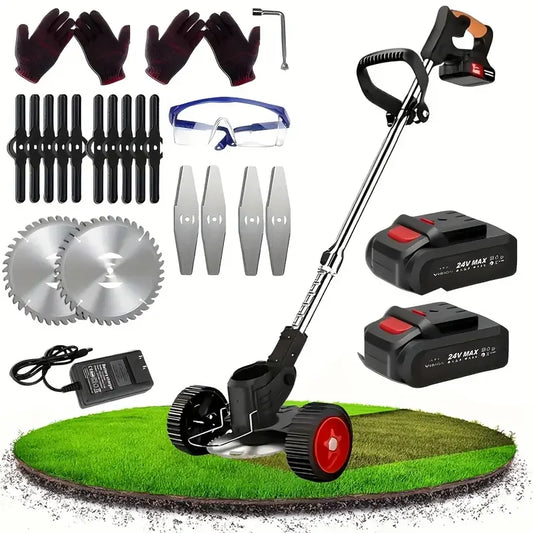 Cordless Lawn Trimmer – 3-in-1 Grass Cutter & Edger Kit