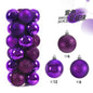 24/36 Pcs Hanging Christmas Tree Ornaments 3/4CM Balls Multiple Colors