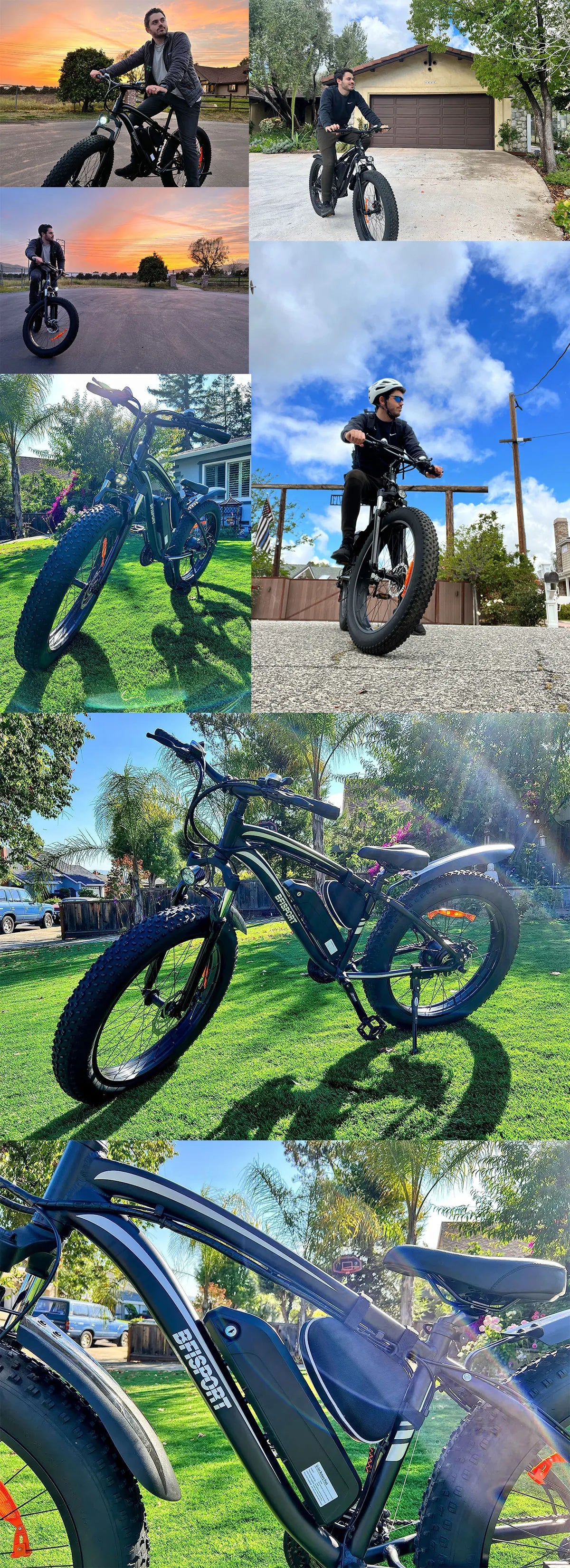 AMYET EB26 1000W Electric Bike with 26" Fat Tires & 48V Battery