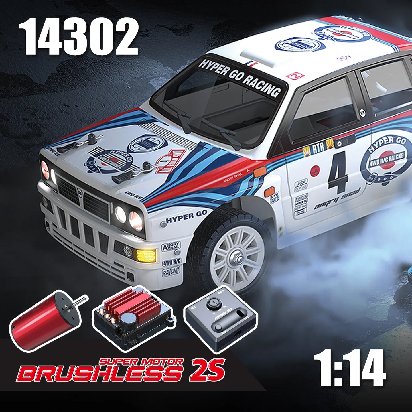 MJX 14302 1:14 Hyper Go RC Car – Brushless 4WD Off-Road Drift Car with 55KM/H Top Speed