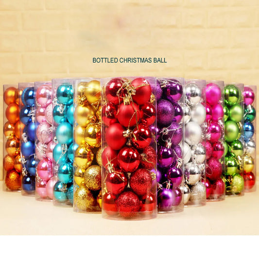 24Pcs Christmas Ball Christmas Tree Decoration Ornaments