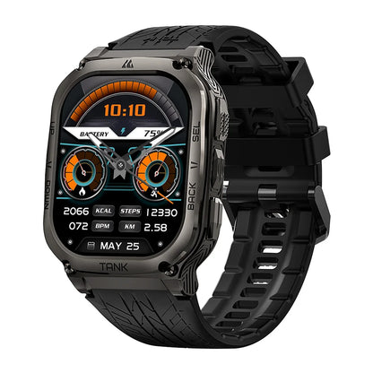 KOSPET TANK M3 Rugged Smart Watch for Men – Military Grade Durability, AMOLED Display, Bluetooth Calling & 60-Day Standby Battery