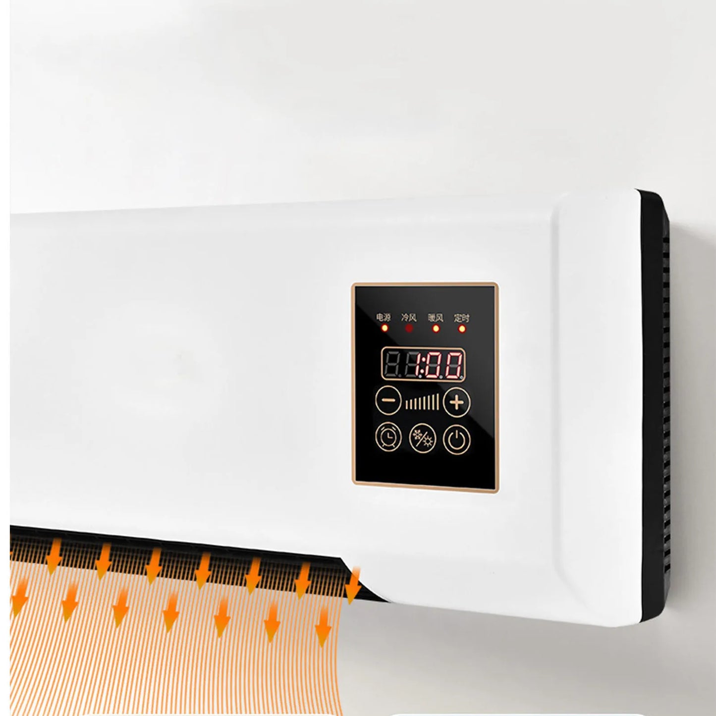 1800W Wall Mounted Air Conditioner 2-in-1 Cooling Heating Compact for Bedroom 20㎡ Quiet Operation Energy Efficient