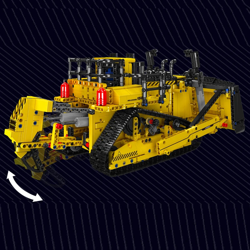 Remote-Controlled Bulldozer Building Block Set – 1508PCS D11 RC Construction Vehicle Toy by Mould King