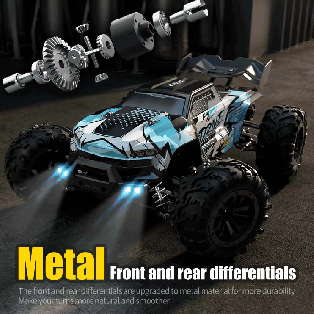 Teeggi 16101 / 16102 PRO 1:16 RC Drift Car – 70KM/H Brushless 4WD Off-Road Monster Truck with LED Lights