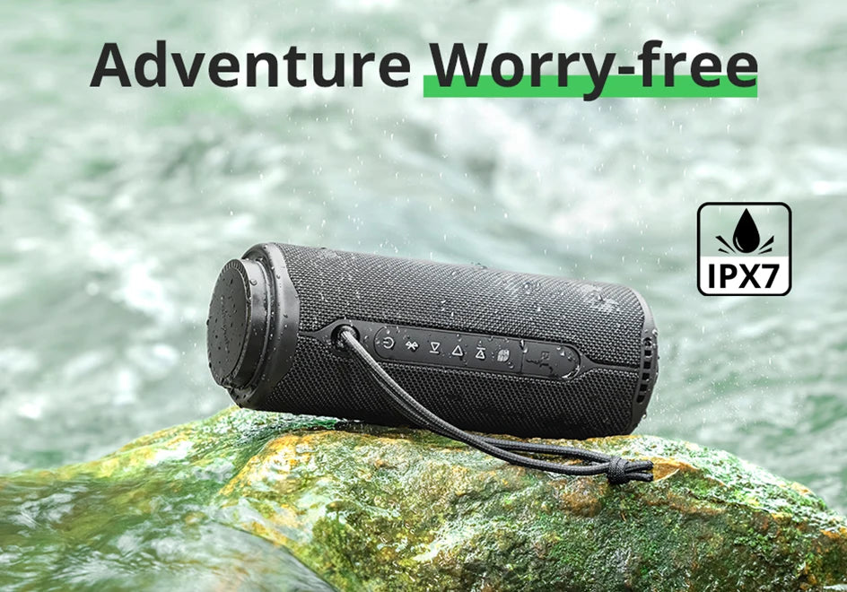 Tronsmart T8 Bluetooth Speaker – 40W Outdoor Portable Speaker with Deep Bass, 360° Sound, SoundPulse®, IPX7 Waterproof, APP Control & LED Light Modes