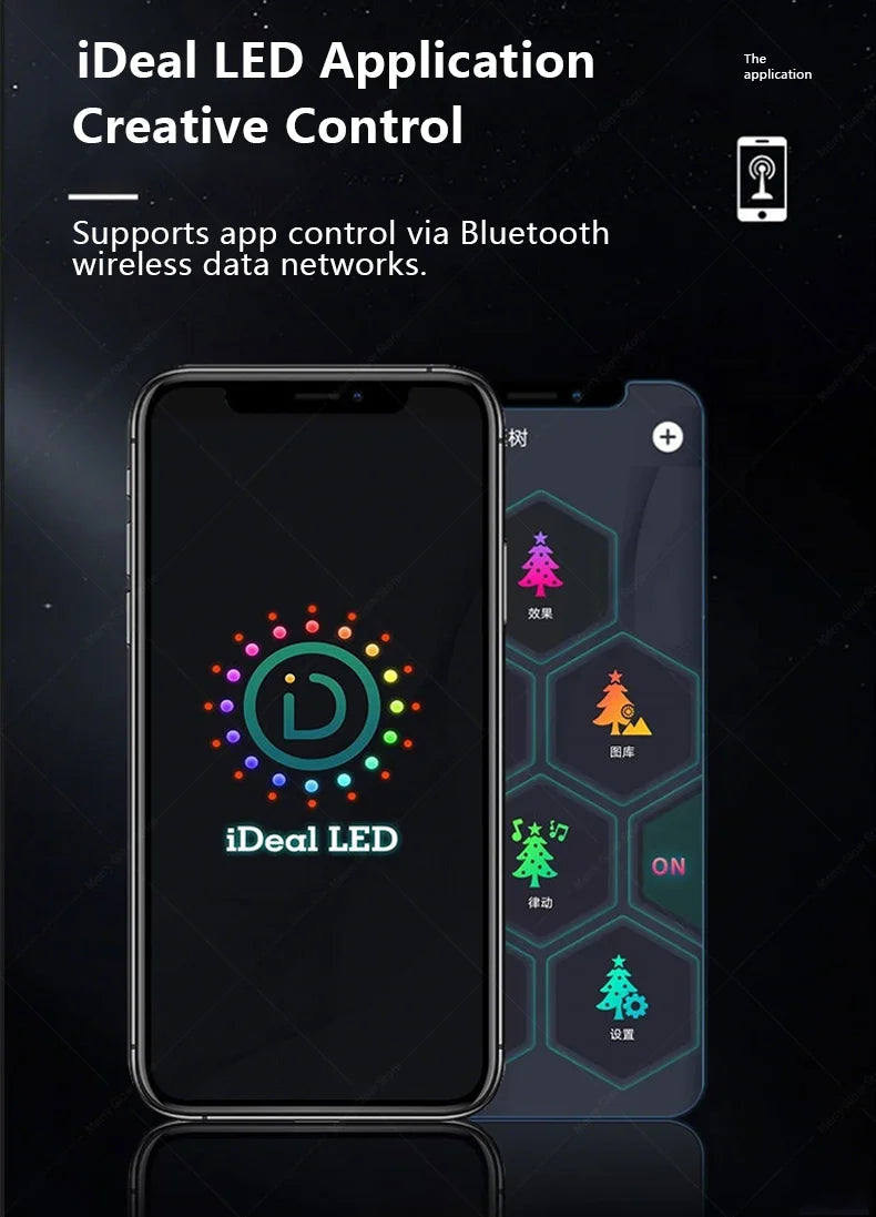 400 LEDs Remote & App Control RGB  Smart Christmas Tree Lights & Outdoor Holiday Decoration