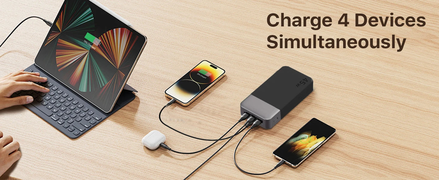 NOBIS 45W Fast Charging Power Bank 20000mAh Portable Charger