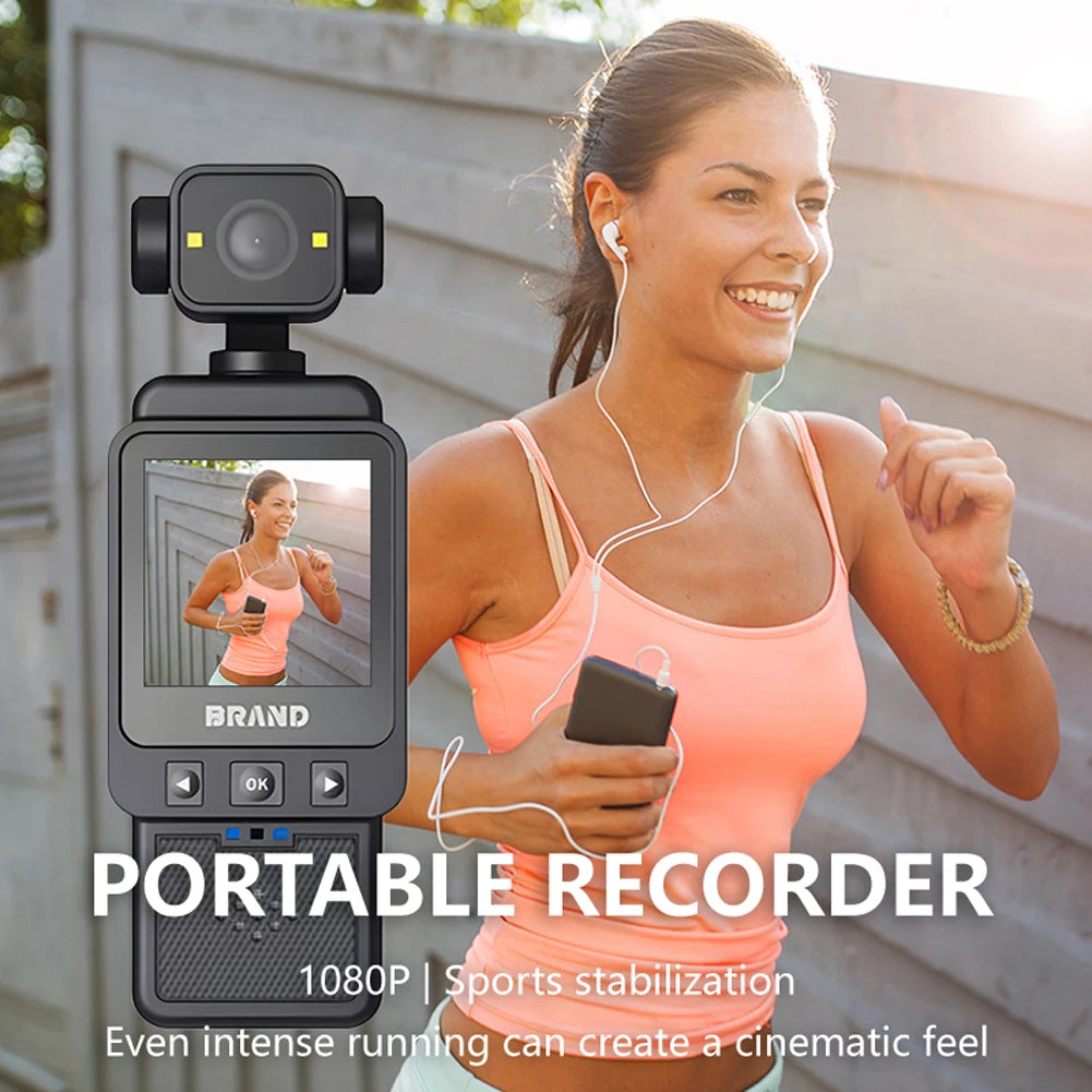 1080P WiFi Mini Body Camera with Rotating Lens & Mobile App Control