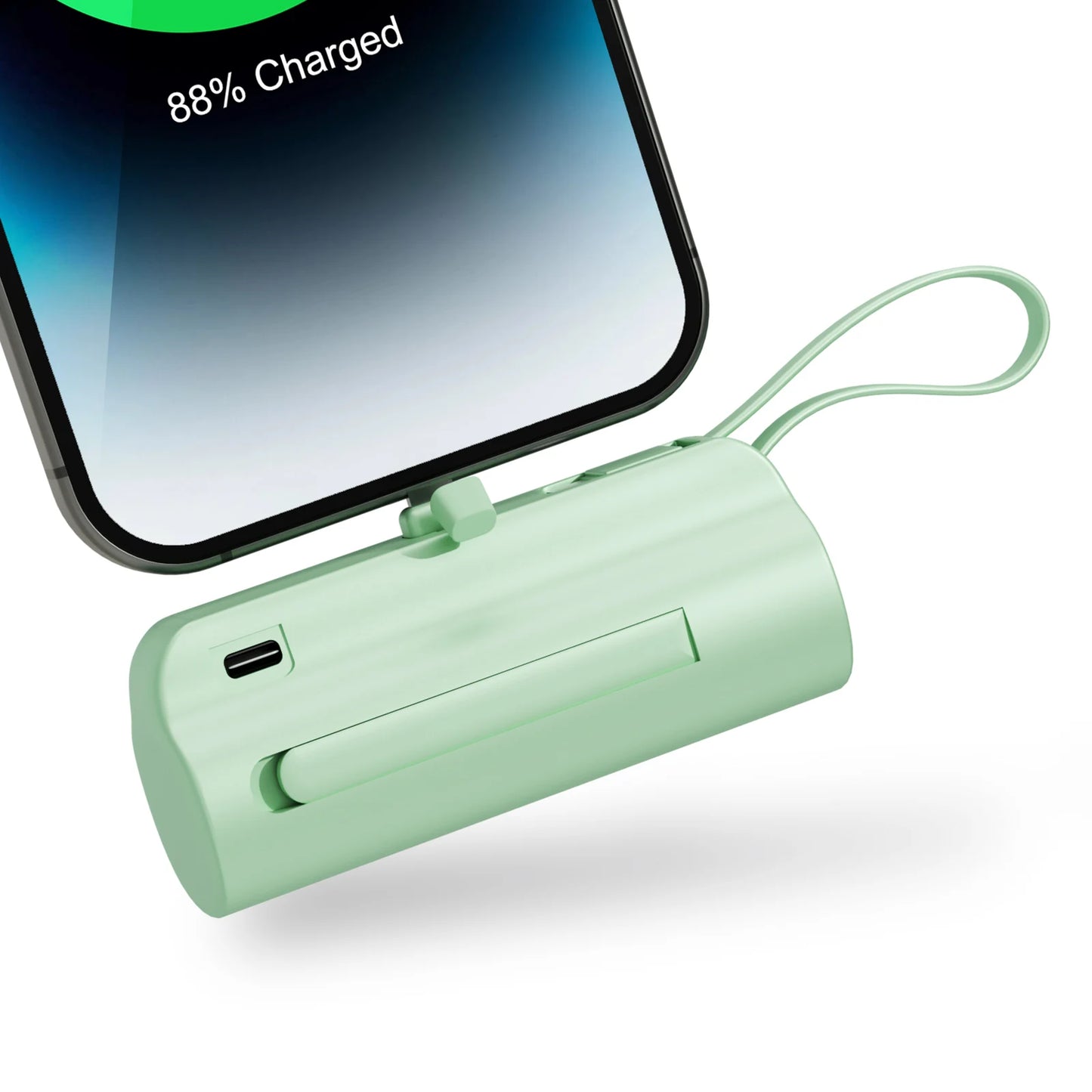 Mini Portable Power Bank 4500mAh – Capsule Charger with Dual USB-C Ports