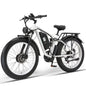 Kajelaisi 3000W Dual Motor Electric Bike – 52V 26Ah Battery, Full Suspension, Hydraulic Brakes, 24x4.0 Fat Tires, 38 MPH Off-Road E-Bike for Adults