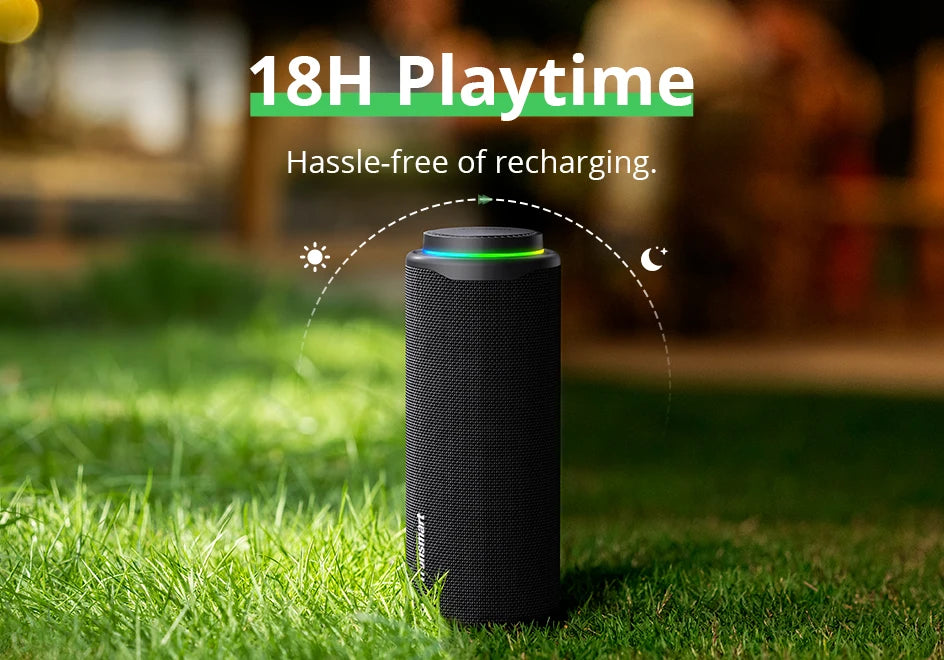 Tronsmart T8 Bluetooth Speaker – 40W Outdoor Portable Speaker with Deep Bass, 360° Sound, SoundPulse®, IPX7 Waterproof, APP Control & LED Light Modes