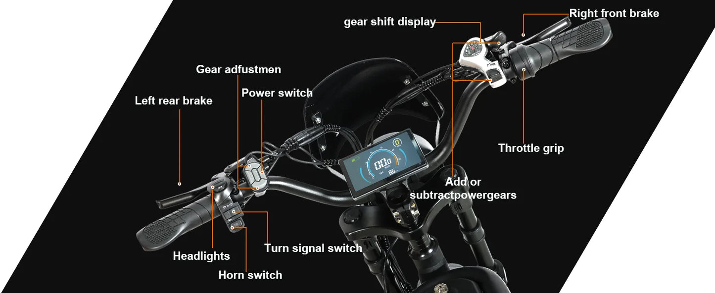 BAOLUJIE DM01 Electric Bikes – 2000W /3000W Brushless Motor, 60V 30Ah Battery, 42MPH Top Speed 16 Variants