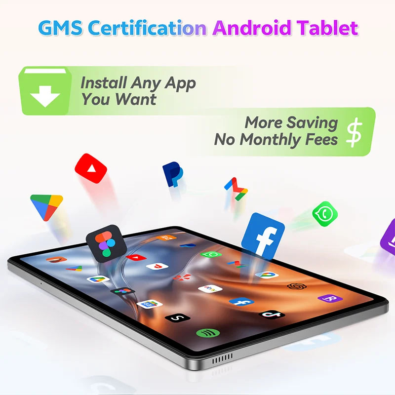 SVITOO P11 11-Inch Android 15 Tablet – 12GB RAM + 128GB Storage, Octa-Core T606, 8000mAh Battery