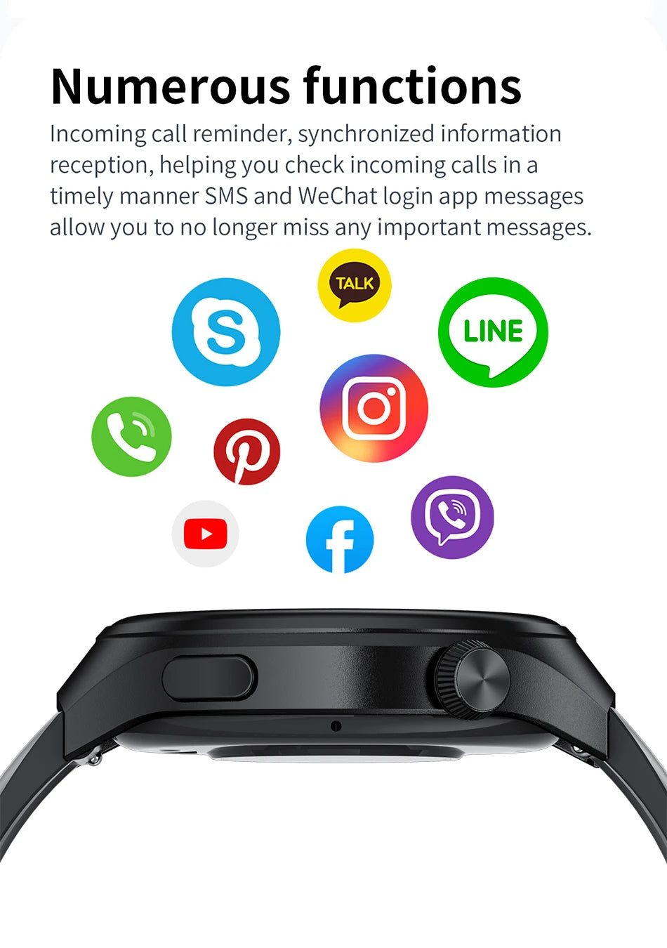 LIGE NFC Smart Watch – HD Display, Bluetooth Call, Fitness & Health Tracker, IP68 Waterproof