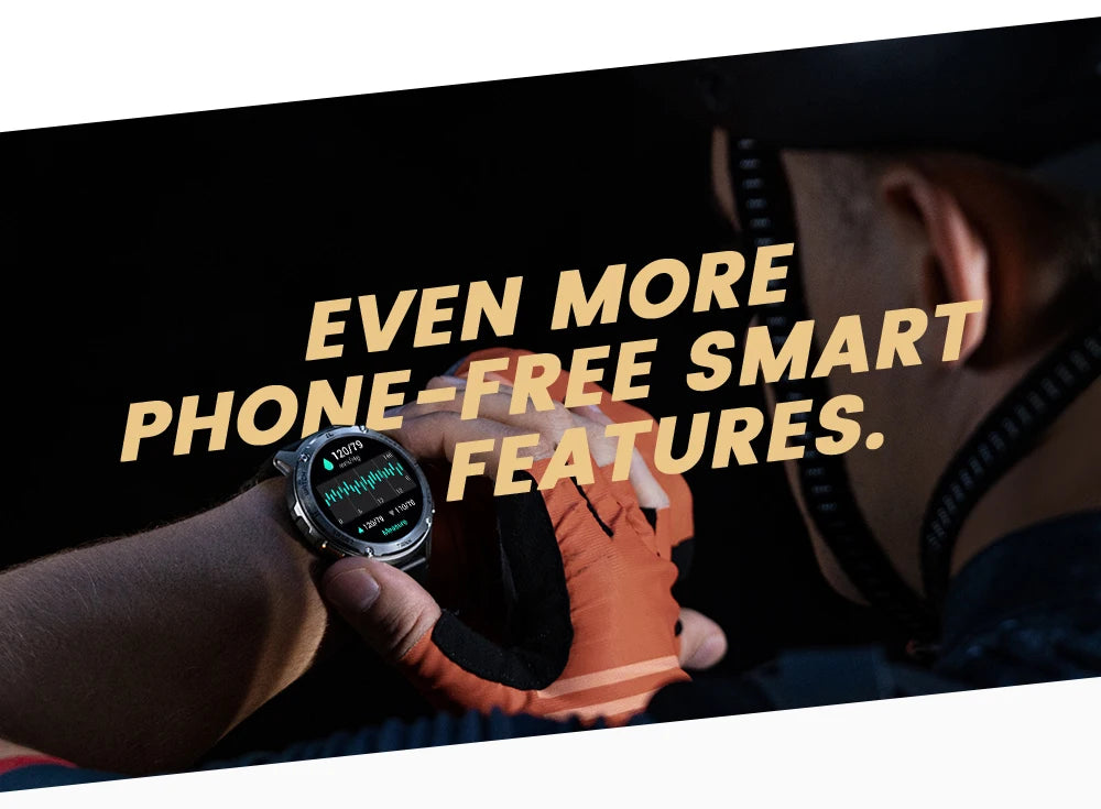 KOSPET TANK T3 Smartwatch – Military Grade, AMOLED Display, 5ATM + IP69K Waterproof