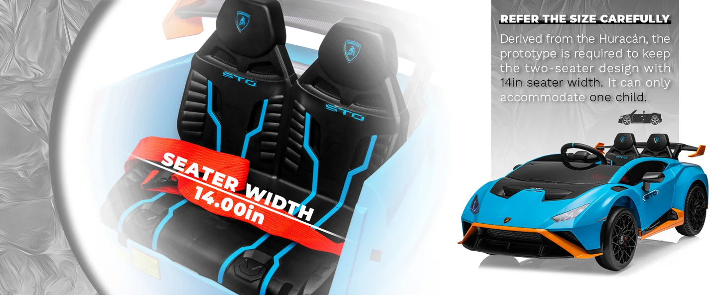 24V Kids Ride on Car Compatible for Lamborghini Electric Car with 4 Wheels Sports Car Toys Remote Control