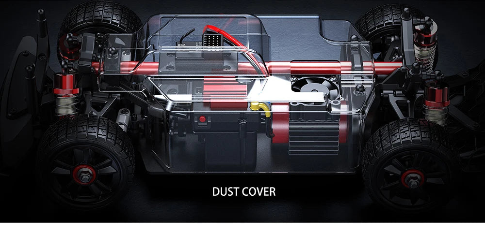 MJX Hyper Go 14304 1:14 Volkswagen Polo R WRC Brushless RC Car – 42KM/H Drift Rally Racer with Gyro, Lights & Metal Chassis