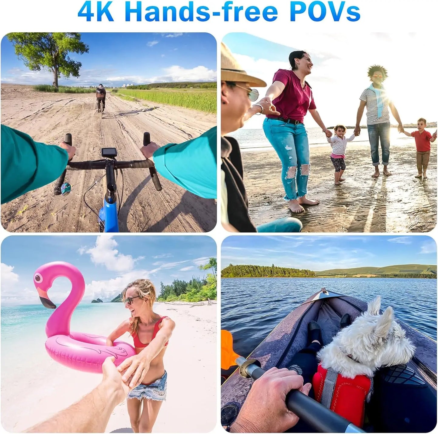 Ultra-Compact 4K Action Camera with Magnetic Mount & Waterproof Case