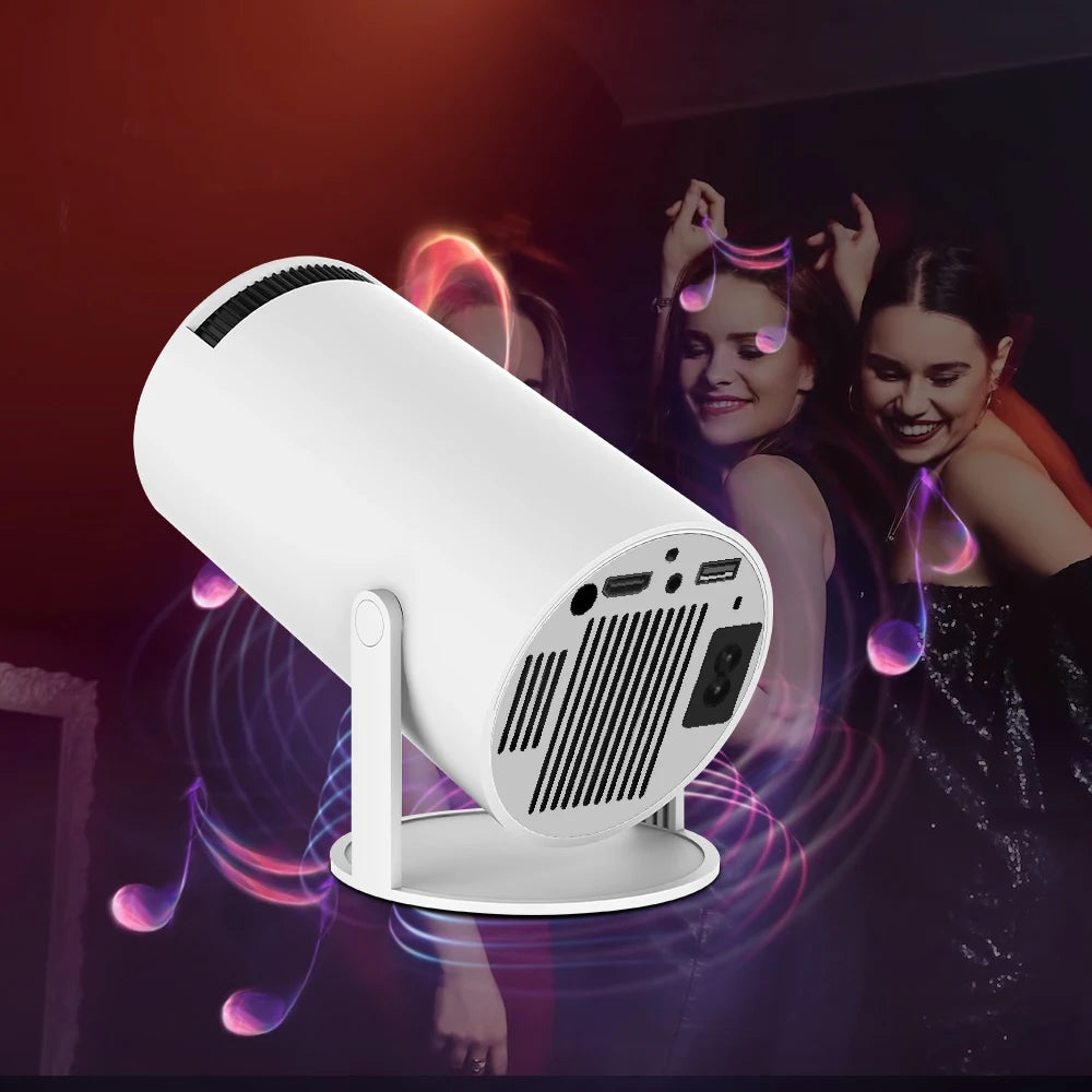 Magcubic HY300 Pro 4K Projector – 260 ANSI Lumens, Android 11, WiFi 6, Bluetooth 5.0 – Compact 180° Rotating Portable Home Theater